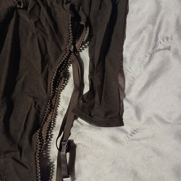 Frederick's of Hollywood Women's Lola Lee Sheer Mesh Long Sleeve  Teddy - Picture 2 of 6